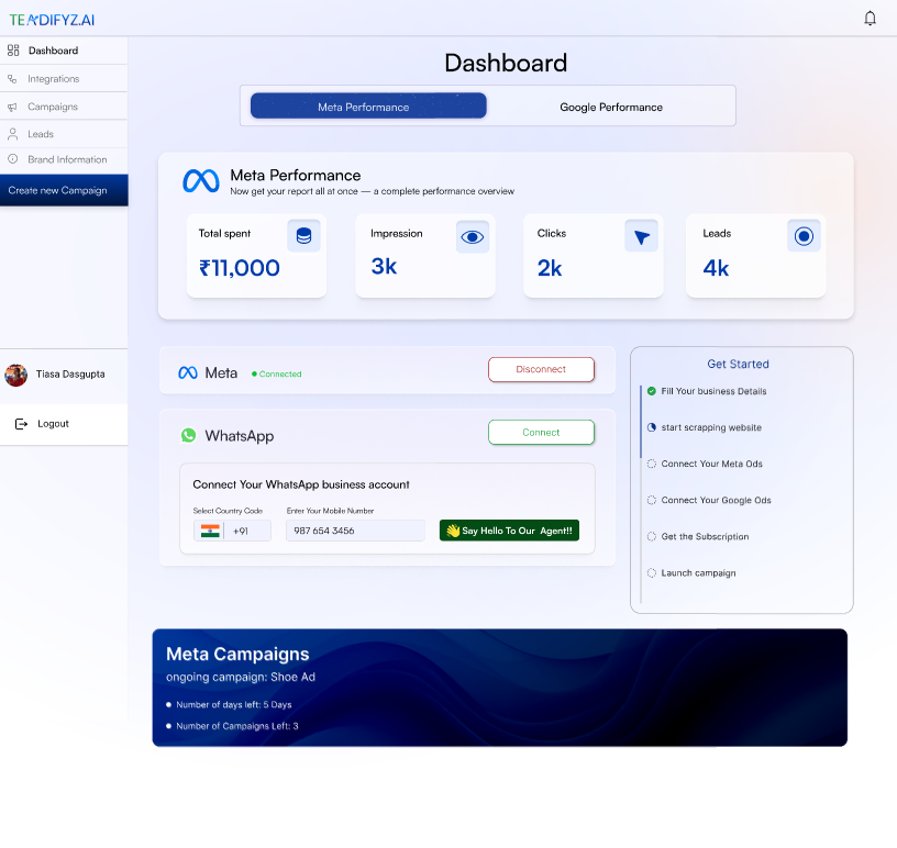 TEadifyz AI product screenshot